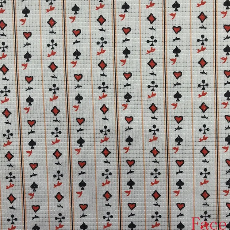 100 percent P（75D plus 75D)(75D plus 75D) Poker Flower Fabric