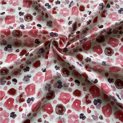 Прилагођена тканина за штампање ружичастог цвећа